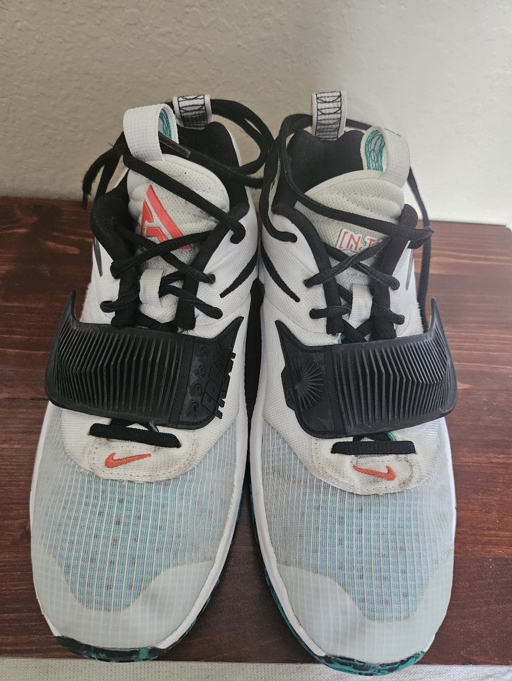 Nike White and Black Athletic Shoes